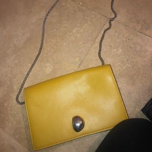 Yellow hand bag super super cute never used before